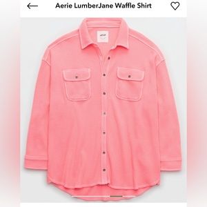 NWT Aerie Lumber Jane Waffle Shirt